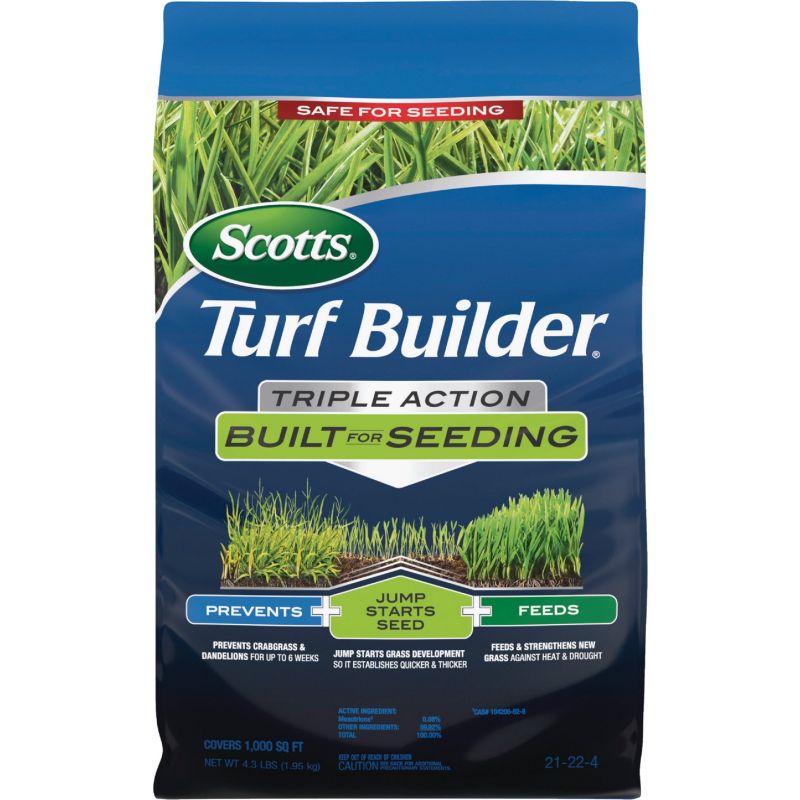 Scotts Turf Builder Triple Action Lawn Fertilizer 4.3 Lb.