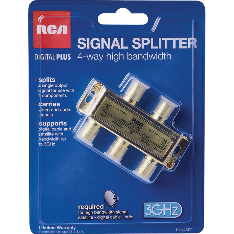 RCA Digital Plus 4-Way Coaxial Splitter