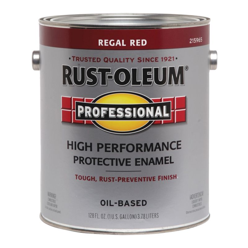 RUST-OLEUM PROFESSIONAL 215965 Protective Enamel, Gloss, Regal Red, 1 gal Can Regal Red (Pack of 2)