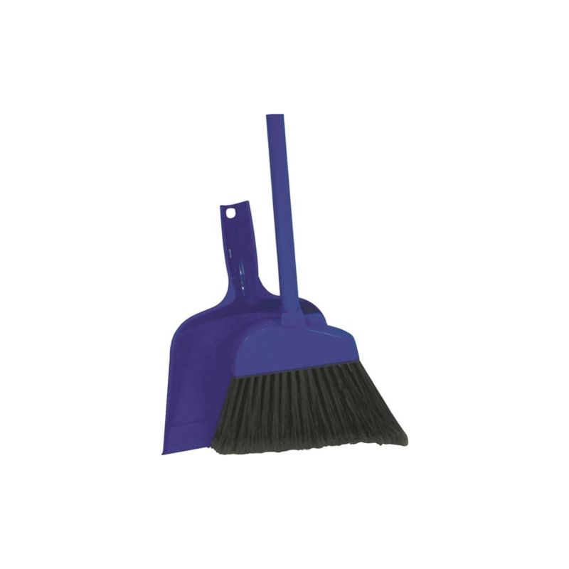Quickie 700-409TRI Angle Broom, 10 in Sweep Face, Polypropylene Bristle, Steel Handle