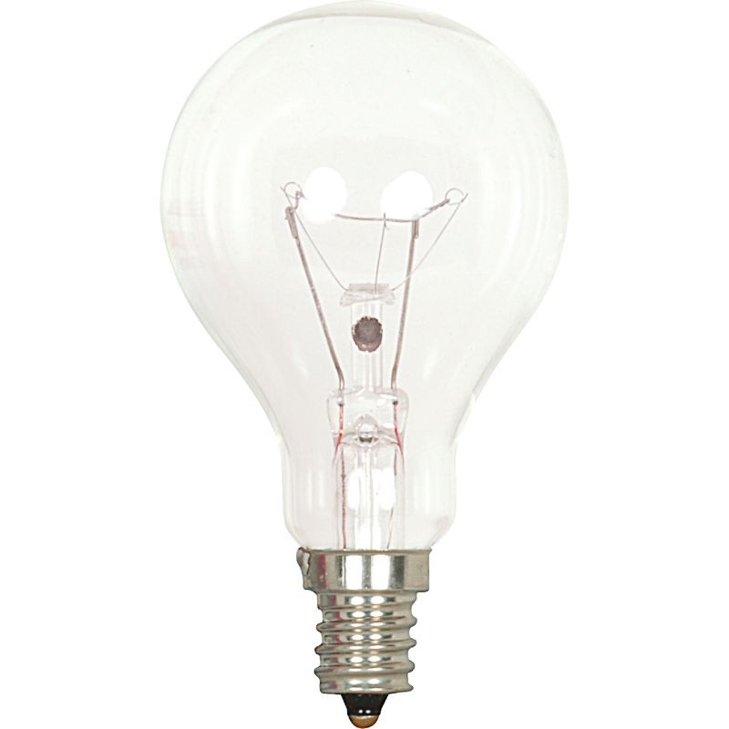 Satco Candelabra A15 Incandescent Ceiling Fan Light Bulb