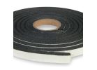 Climaloc CF12009 Foam Tape, 3/4 in W, 9.8 ft L, 1/4 in Thick, Polyethylene, Black Black