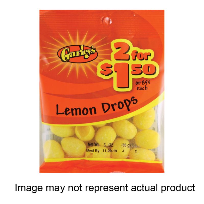 Gurley&#039;s 743790 Candy, Lemon Drops Flavor, 5.75 oz (Pack of 12)