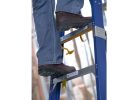 WERNER Old Blue OBEL06 Step Ladder, 10 ft Max Reach H, 5-Step, 375 lb, Type IAA Duty Rating, 3 in D Step, Fiberglass Yellow