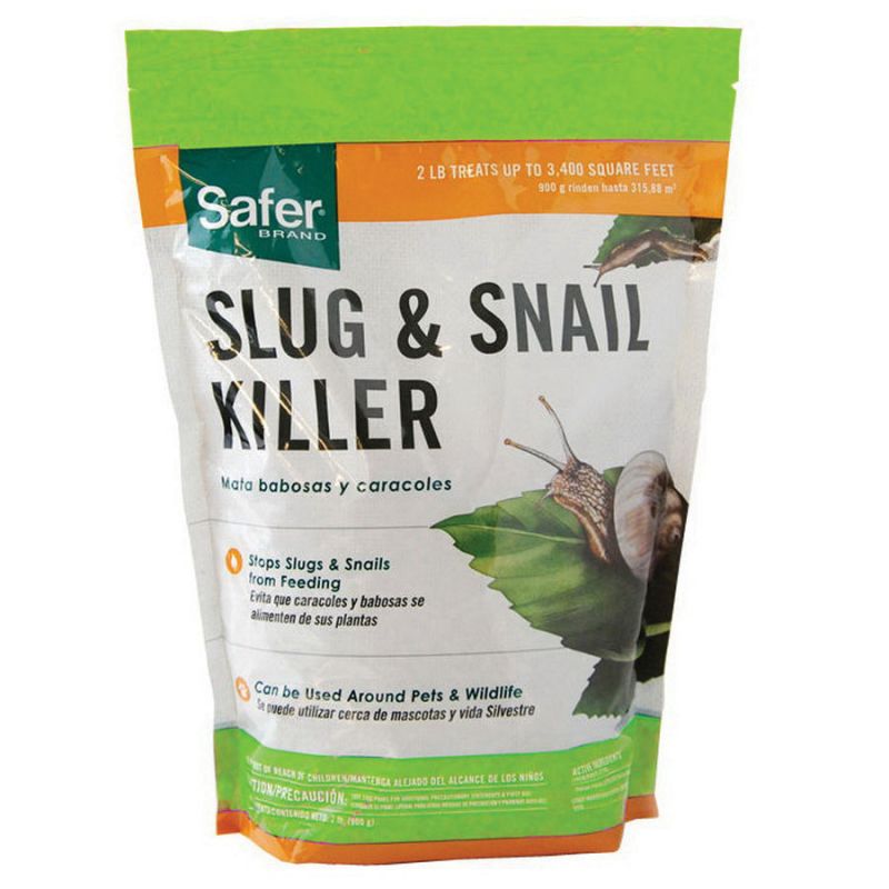 Safer SB125 Slug and Snail Killer, Granular, Light Red, 2 lb Bag Light Red