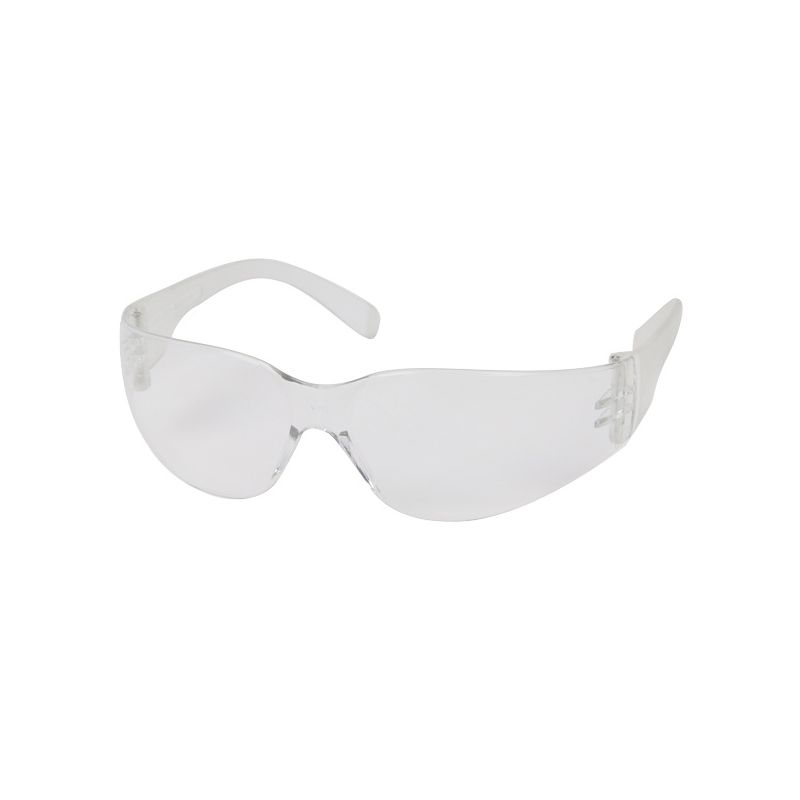 Safety Works 10006315 Close-Fitting Safety Glasses, Anti-Fog, Anti-Scratch Lens, Rimless Frame, Clear Frame