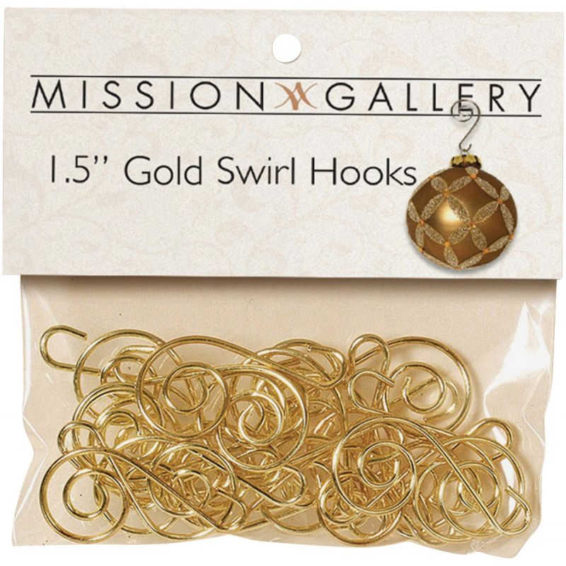 Gerson 1-1/2 In. Ornament Hooks Gold
