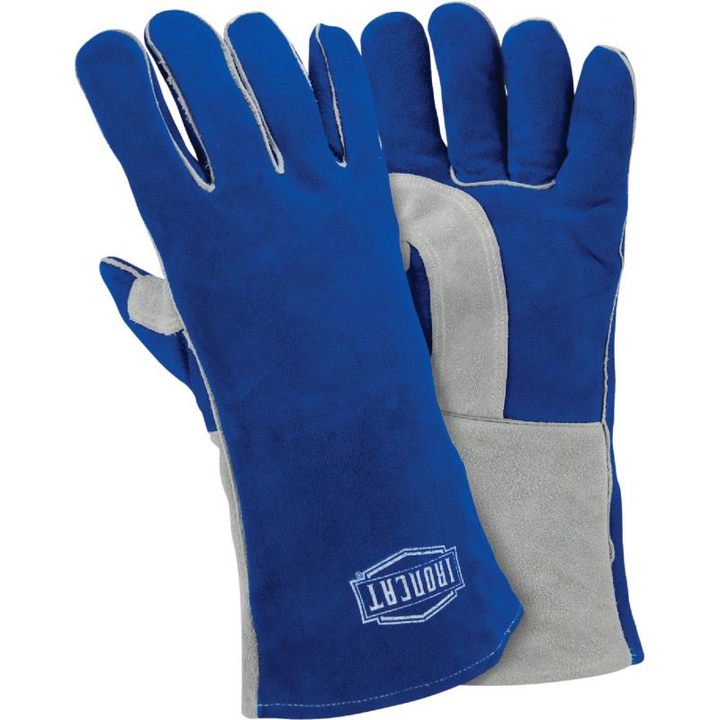 Ironcat Insulated Welding Gloves L, Blue/Gray