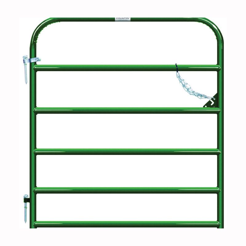 Behlen Country 40130042 Utility Gate, 48 in W Gate, 50 in H Gate, 20 ga Frame Tube/Channel, Green Green