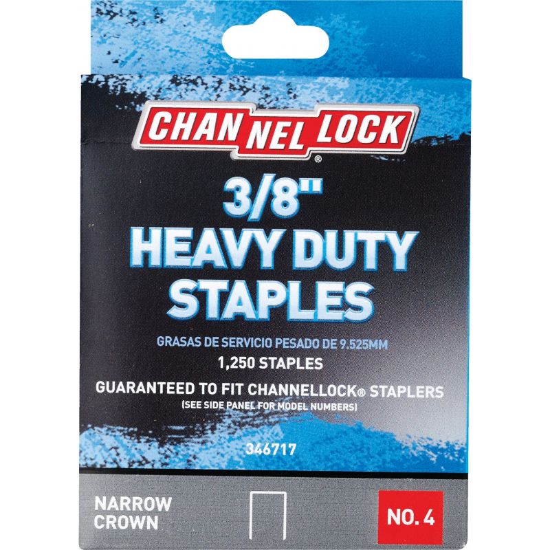 Channellock No. 4 Heavy-Duty Narrow Crown Staple (Pack of 5)