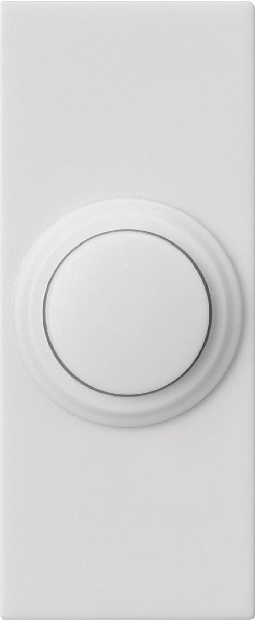 HeathZenith Wireless Battery 150-ft Push Doorbell Chime Button, White