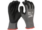 Milwaukee Nitrile Coated Cut Level 5 Work Glove L, Red &amp; Black