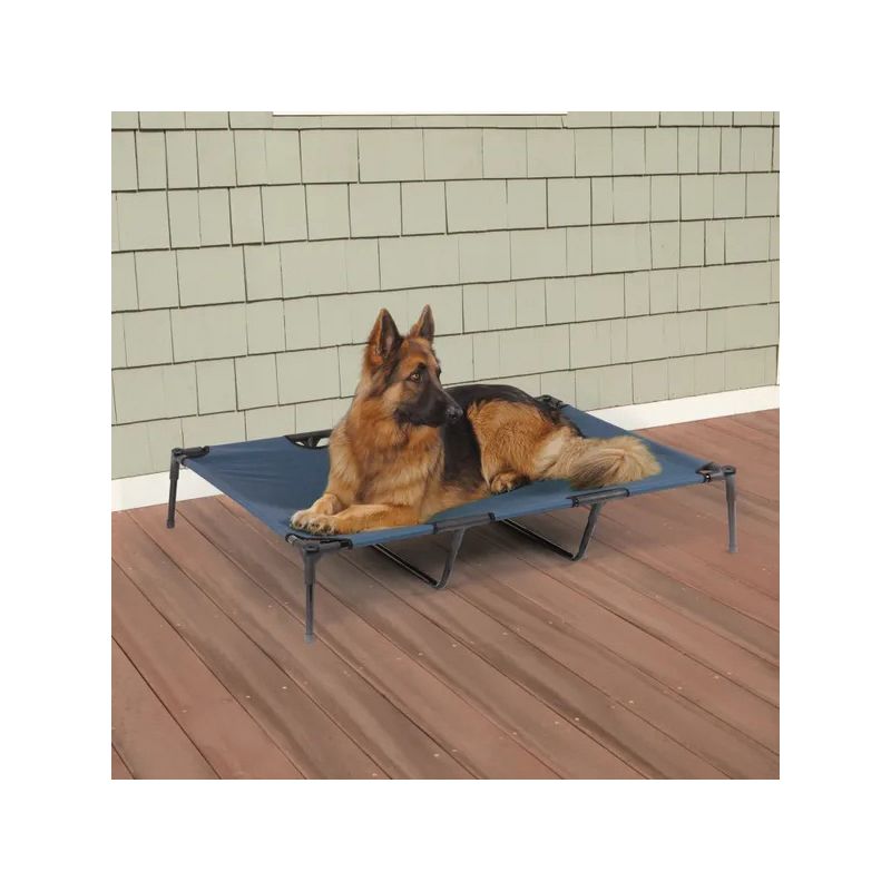 Guardian Gear ZW9023 24 19 Pet Cot, 48 in L, 36 in W, Polyester Cover, Blue Blue