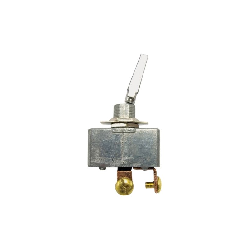 Calterm 41770 Toggle Switch, 35 A, 12 VDC, Screw Terminal, Chrome Housing Material