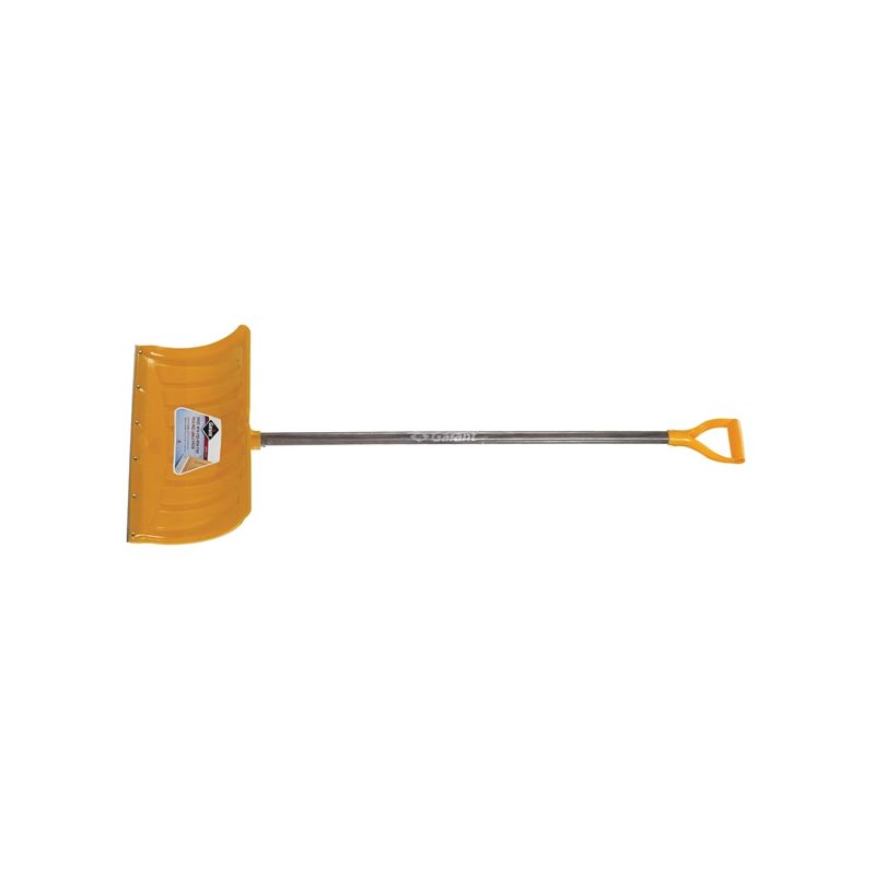 Garant APP21KDR Snow Pusher, 21 in W Blade, Polypropylene Blade, Ash Wood Handle, D-Grip Handle, Yellow Yellow