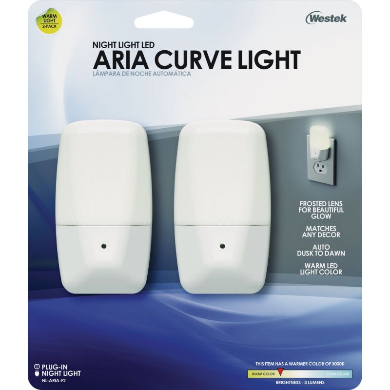 Westek Aria Curve LED Night Light White