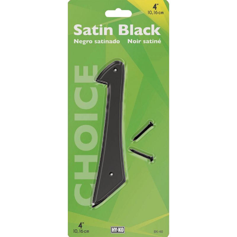 Midwest Fastener Hy-Ko Satin Black House Number Black, High Visibility