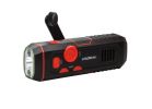 Dorcy Storm Proof Series LG38-60675-RED Crank Radio Light, 480 mAh, Lithium-Ion Battery, LED Lamp, 30 Lumens, Black/Red Black/Red