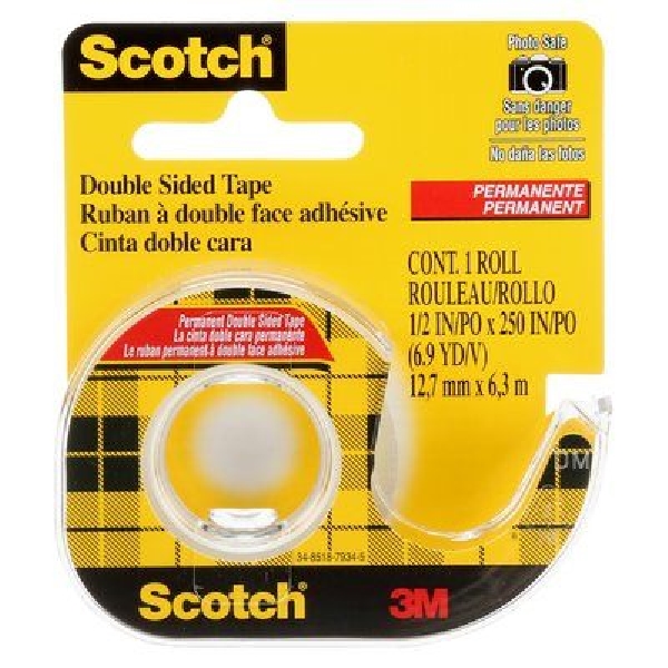 Buy Scotch 136-NA Double-Sided Tape, 6.3 m L, 12.7 mm W