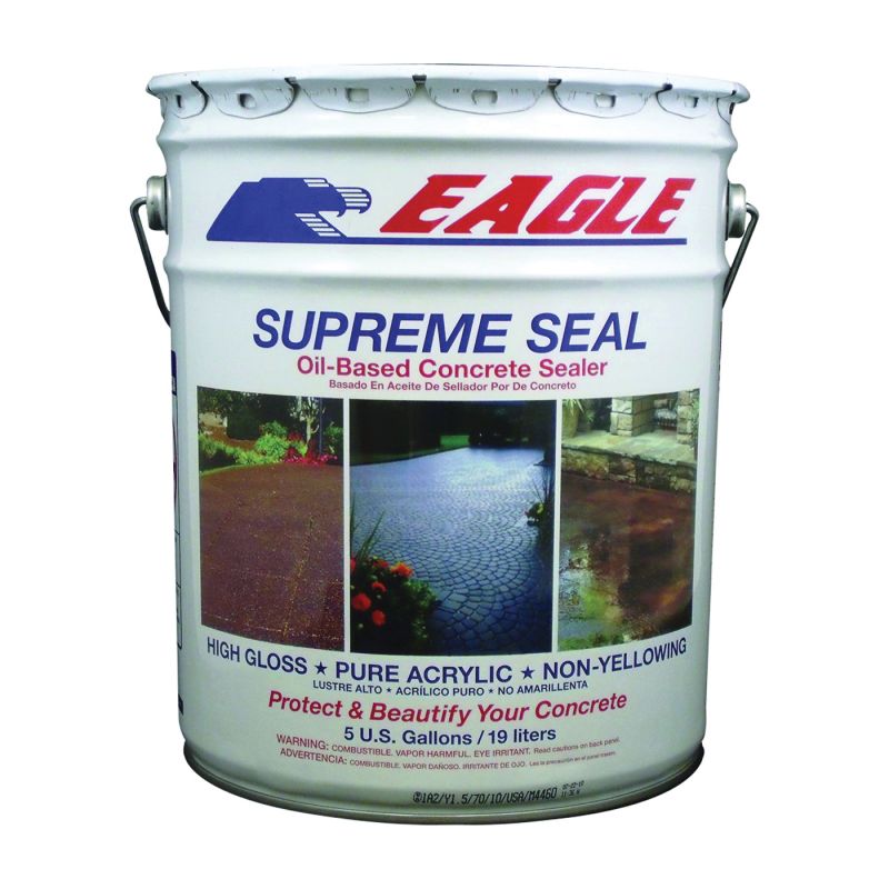 Eagle EU5 Concrete Sealer, Clear, Liquid, 5 gal Pail Clear