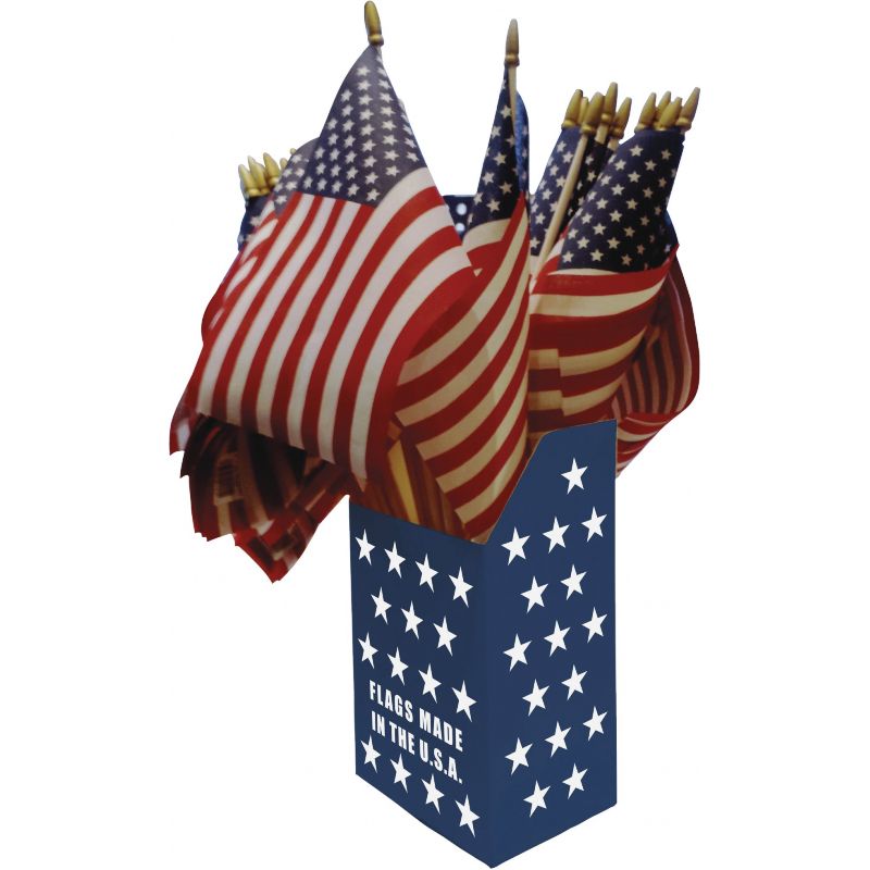 Valley Forge 8 In. American Flag &amp; Pole Display Kit