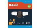 Halo Twin Head Color Temperature Selectable LED Floodlight Fixture Bronze