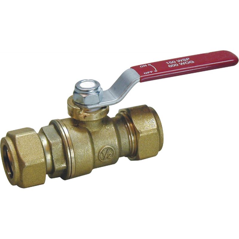 ProLine Forged Brass Ball Valve Compression End 3/4 In. C
