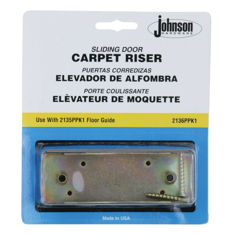 Johnson Hardware Carpet Riser, Sliding Door Guide Carpet