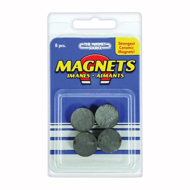 Magnet Source 07003 Magnetic Disc, 3/4 in Dia, Charcoal Gray Charcoal Gray