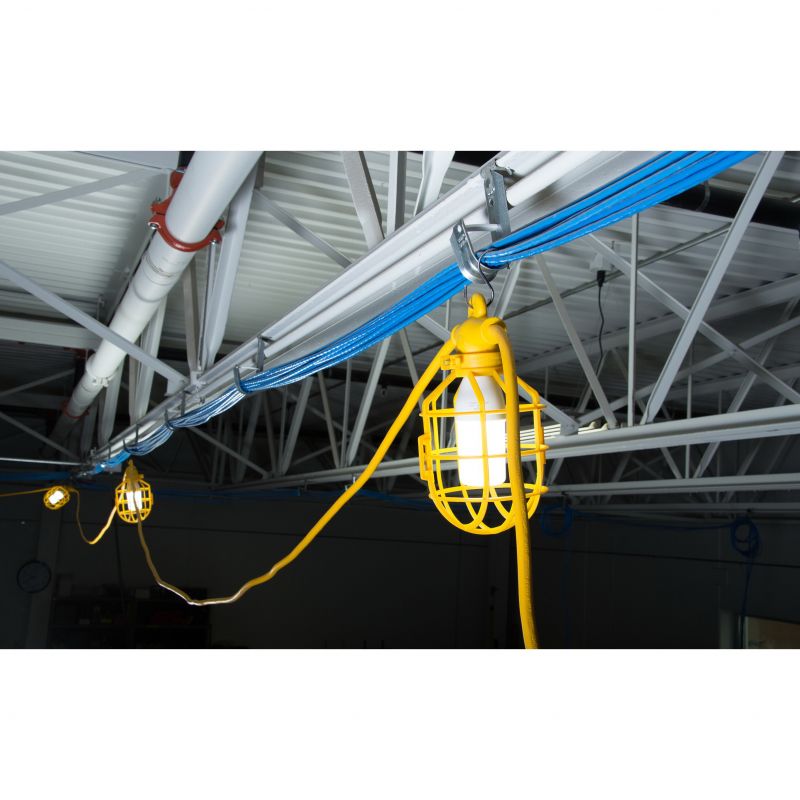 Bergen GL100143STK Temporary Stringer Light, 12 W, 10-Lamp, LED Lamp, Yellow, 100 ft L Yellow