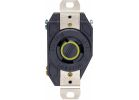 Leviton 20A Locking Outlet Receptacle Black, 20