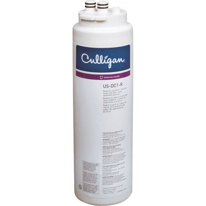 Culligan US-DC-1 Direct Connect Under Sink Drinking Water Filter Cartridge 3.4 In. X 3.4 In. X 10.6 In.