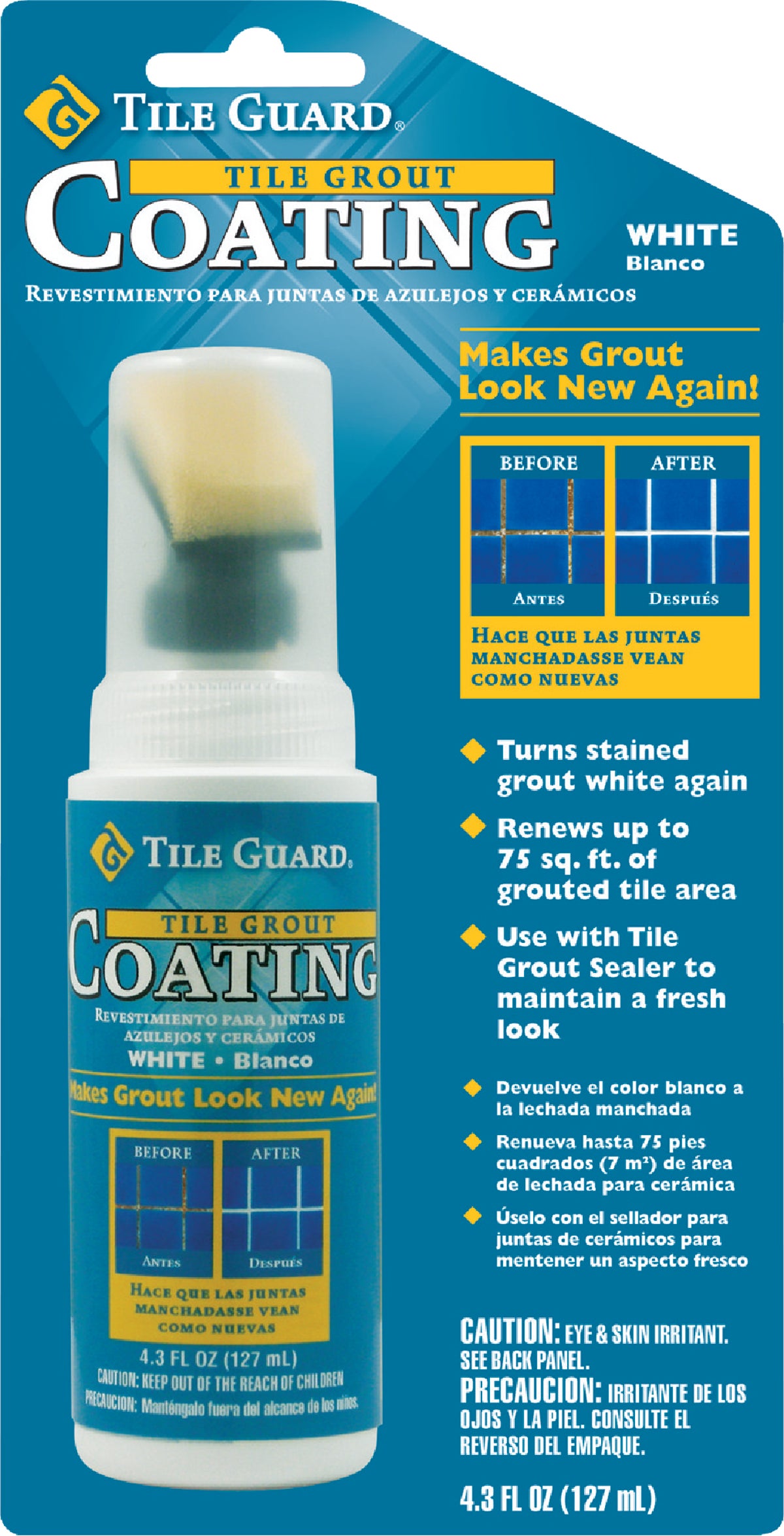 Tile Guard 4.3 Oz. Bottle Applicator Silicone Grout Sealer 9320