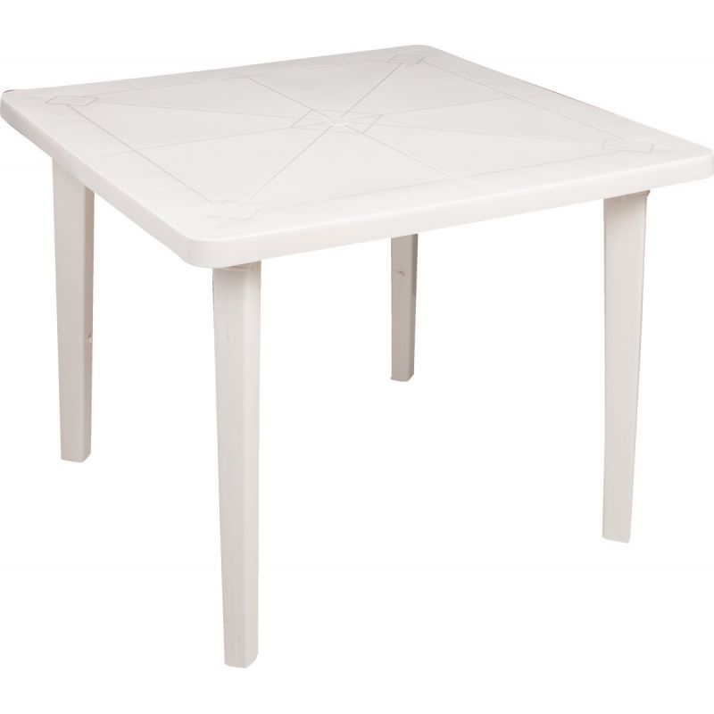 Adams Square Table White