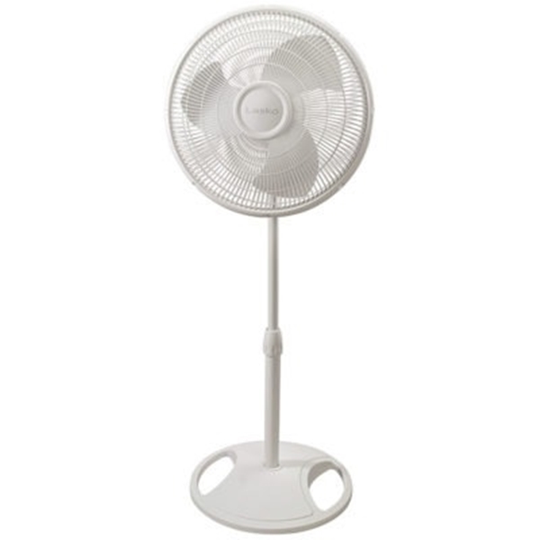 Lasko M12900 12 Oscillating Wall Mount Fan for Indoor Use- Light