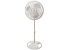 Lasko 2520 Oscillating Stand Fan, 120 V, 16 in Dia Blade, Plastic Housing Material, White White