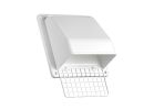 Lambro 351GR/351G Wall Cap, Plastic, Gray, For: Round Ducts Gray