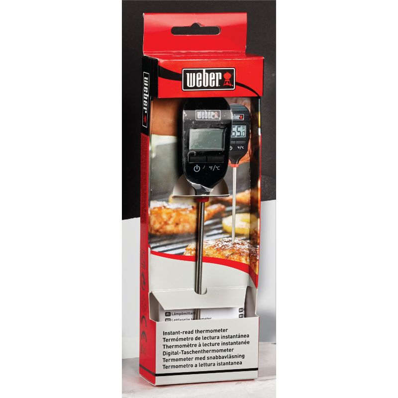 Weber Instant Read Thermometer 1.3 In. W. X 0.3 In. H. X 8 In. L.