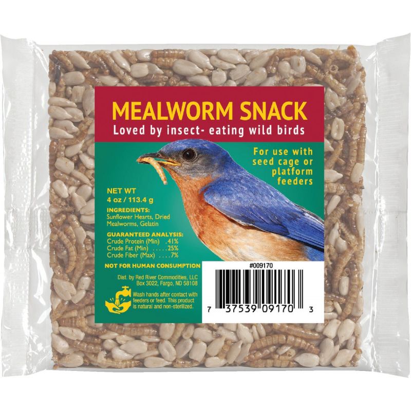 Red River Mealworm Snack Wild Bird Seed Cake
