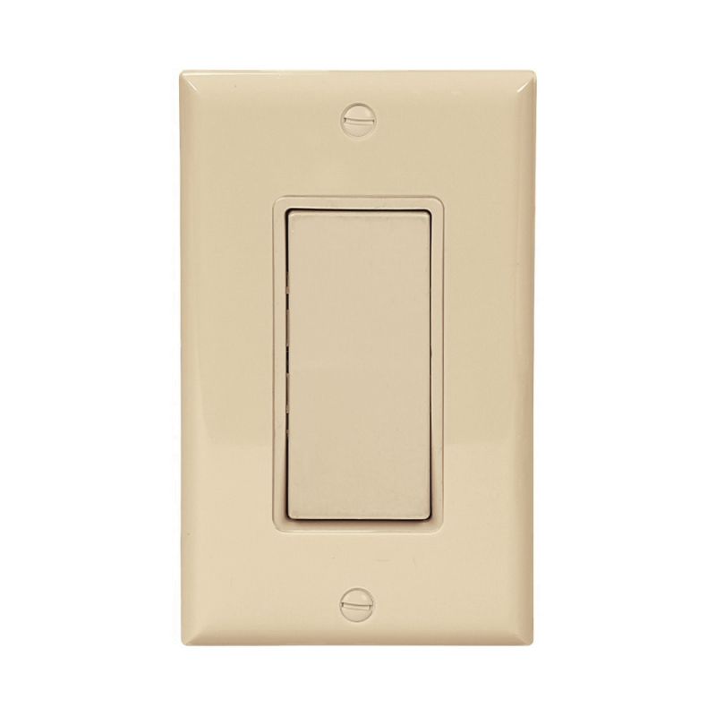 Eaton 7501V-10-L Decorator Switch, 15 A, 120/277 V, Ivory Ivory