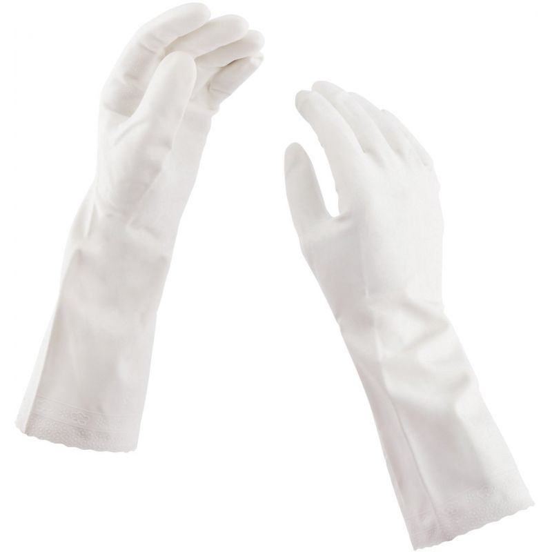 Soft Scrub Premium Comfort Vinyl Rubber Glove S, White