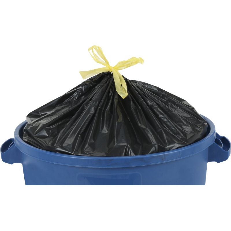 Home Select 33 Gallon Extra Large 2 Ply Strength Black Trash Bags 7 Bags &  Ties 7 Ea, Trial Sizes Store