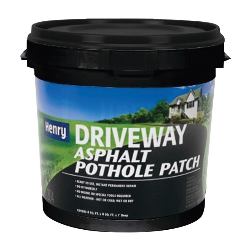 Henry HE304 Series HE304044 Driveway Pothole Patch, Solid, Black, Petroleum Distillates, 1 gal Jug Black