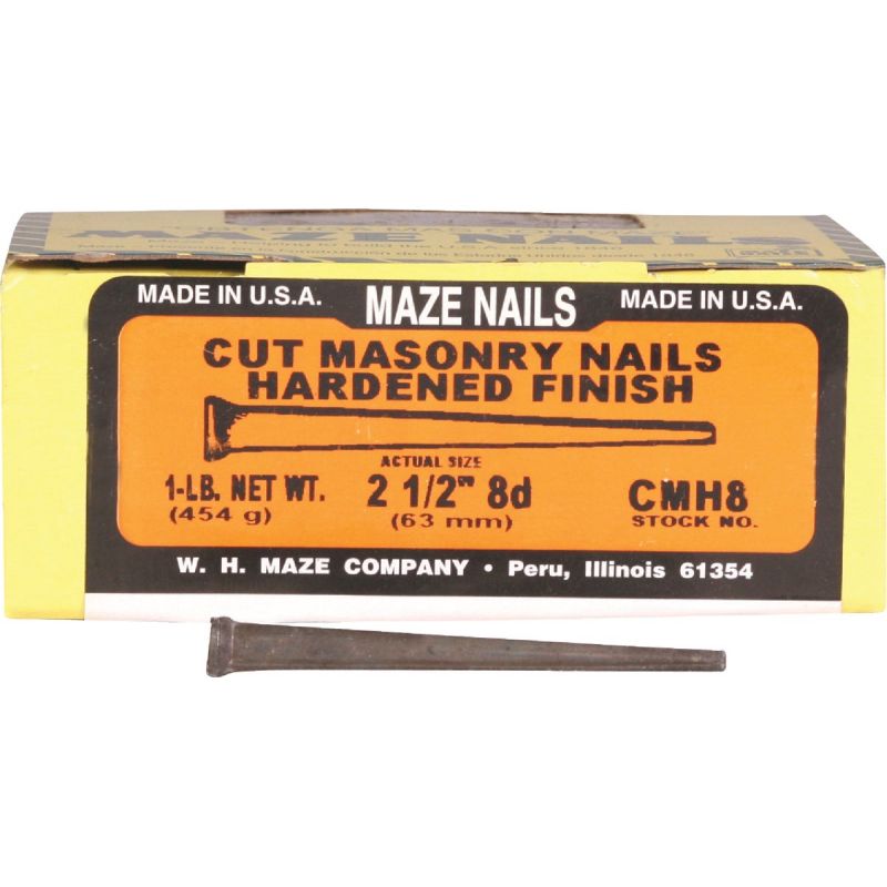 Maze Cut Hardened Masonry Nail 8d