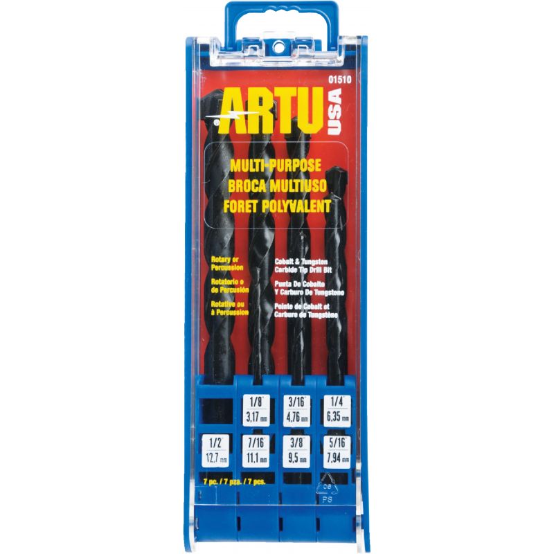 ARTU 7-Piece Multi-Purpose Drill Bit Set