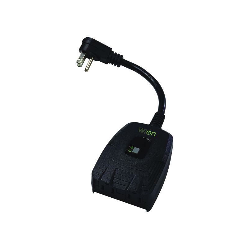 CCI 50049 Outlet Outdoor Wi-Fi, 15 A, 125 V, Black Black