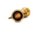 Camco 22605 Hose Elbow with Gripper, Male Thread x Hose Barb, Brass
