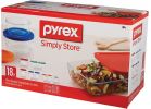 Pyrex Simply Store 18-Piece Glass Storage Container Set With Lids