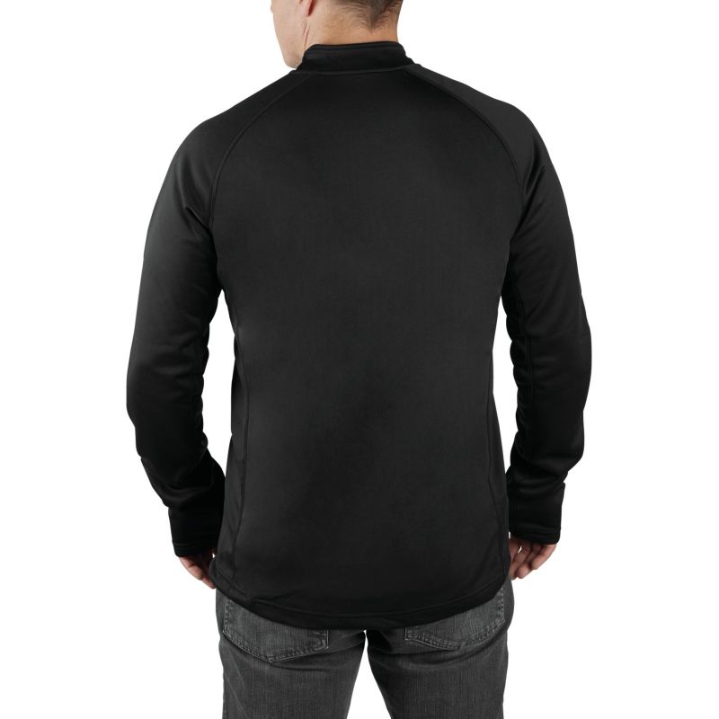 Milwaukee Workskin Heated Midweight Base Layer Shirt 2XL, Black, Long Sleeve