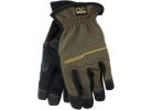 CLC Workright OC Flex Grip Work Glove XL, Brown &amp; Black